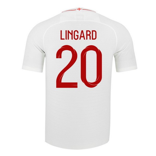 Camiseta Inglaterra 1ª Lingard 2018 Blanco